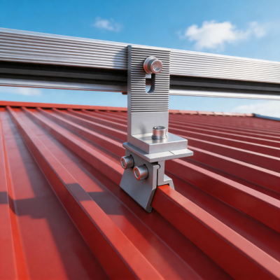 Solar Roof L Feet Mounting Kit with Stainless Steel Hanger Bolt for Metal Roof